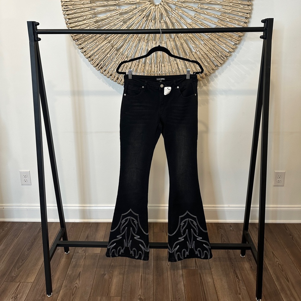 PRINCESS COWGIRL FLARE DENIM PANTS ONLY